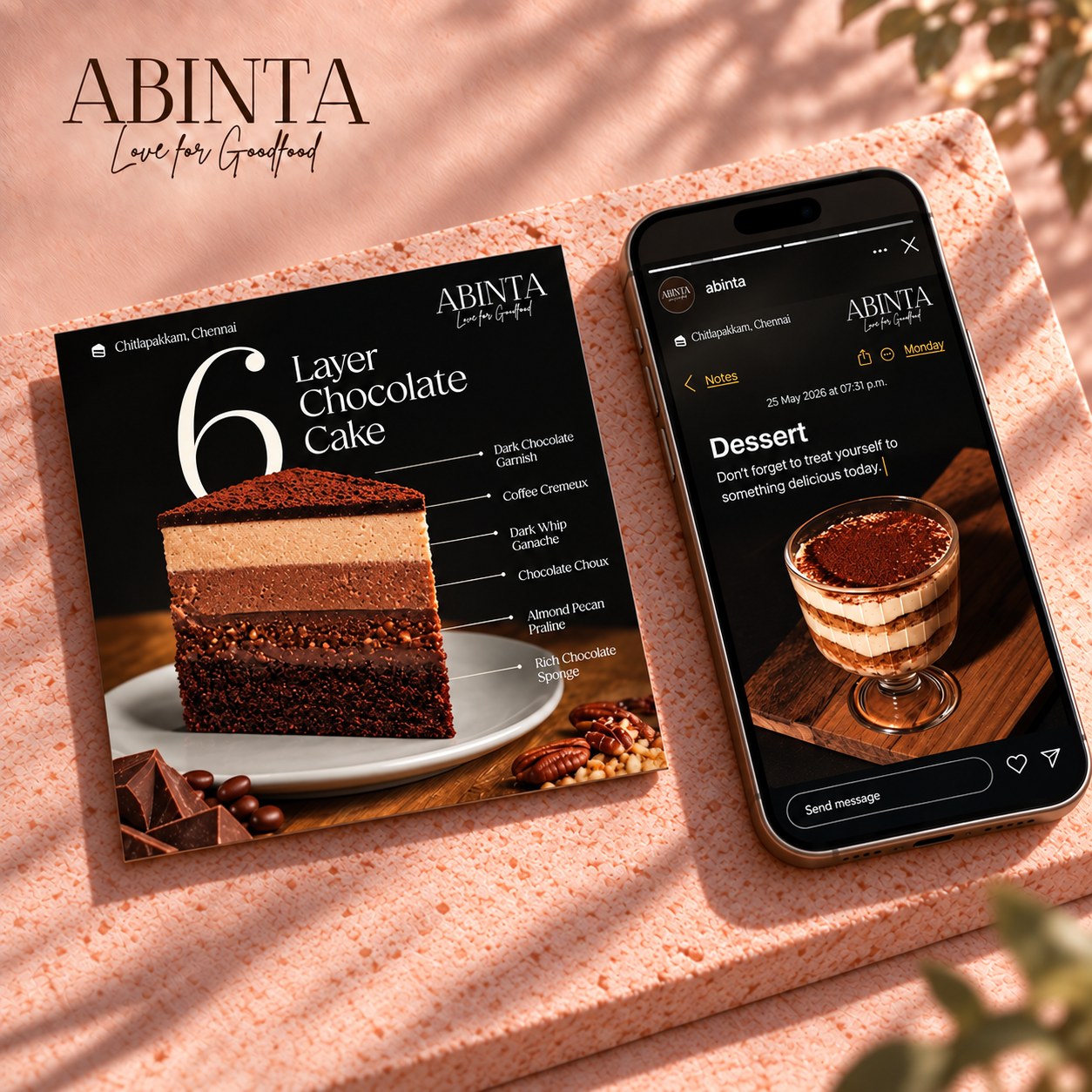 Abinta — Menu & print