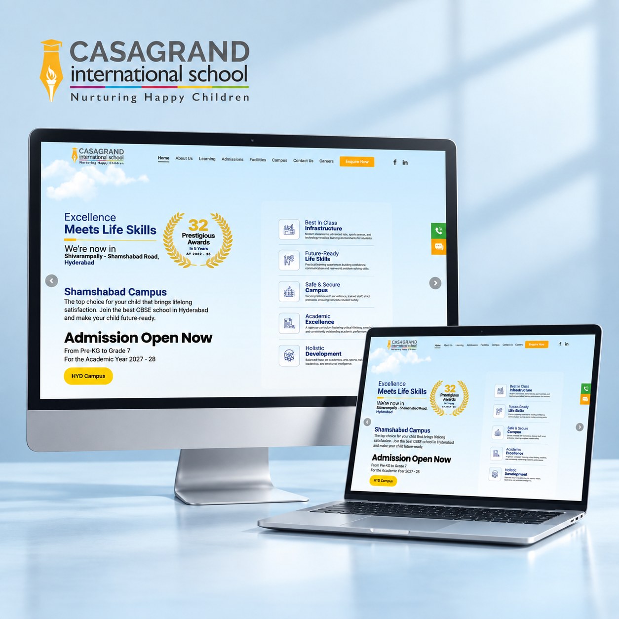 Casagrand International School — Website